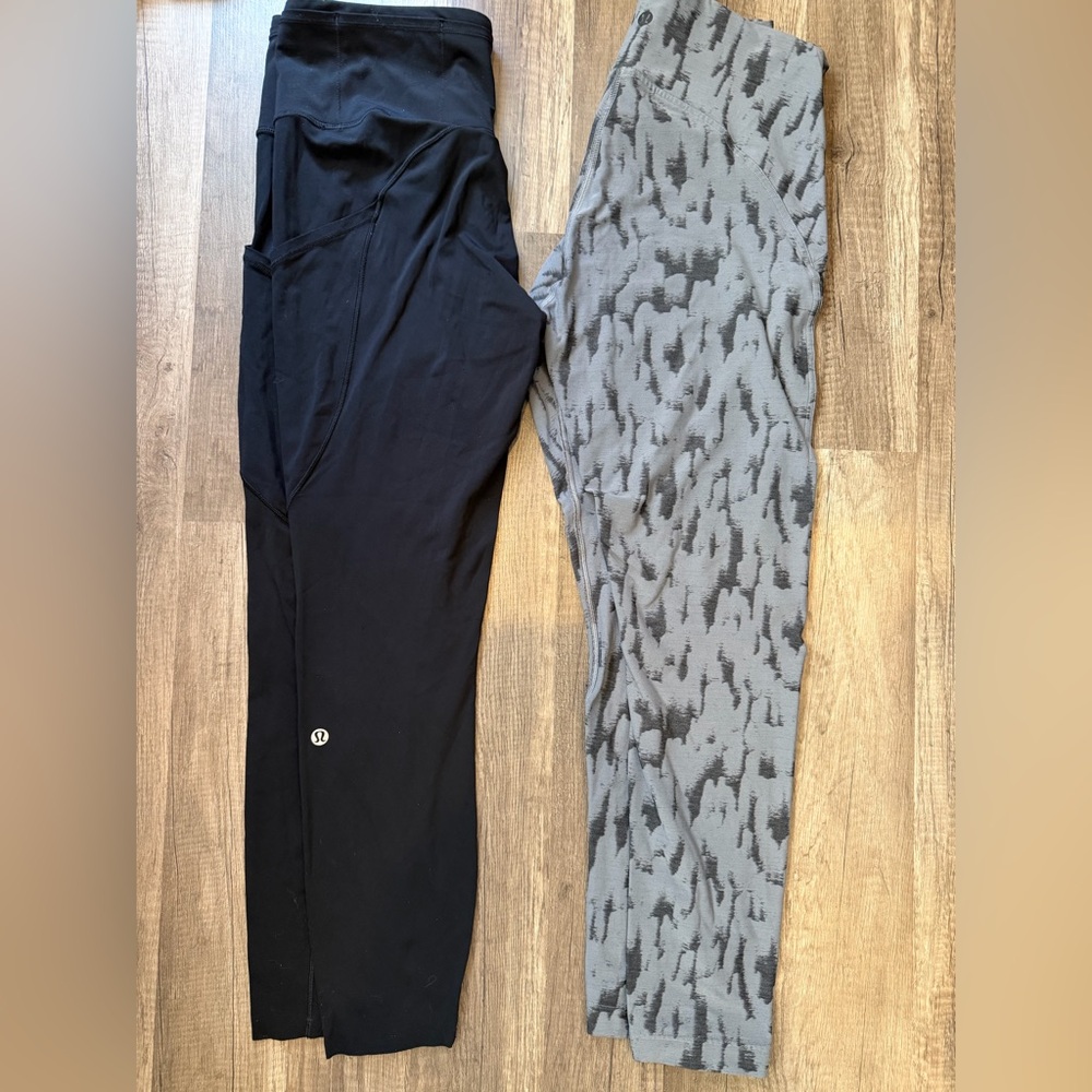 Lululemon Athletica Black Fast & Free 7/8 & instill bundle size women’s 8 EUC - Picture 5 of 9